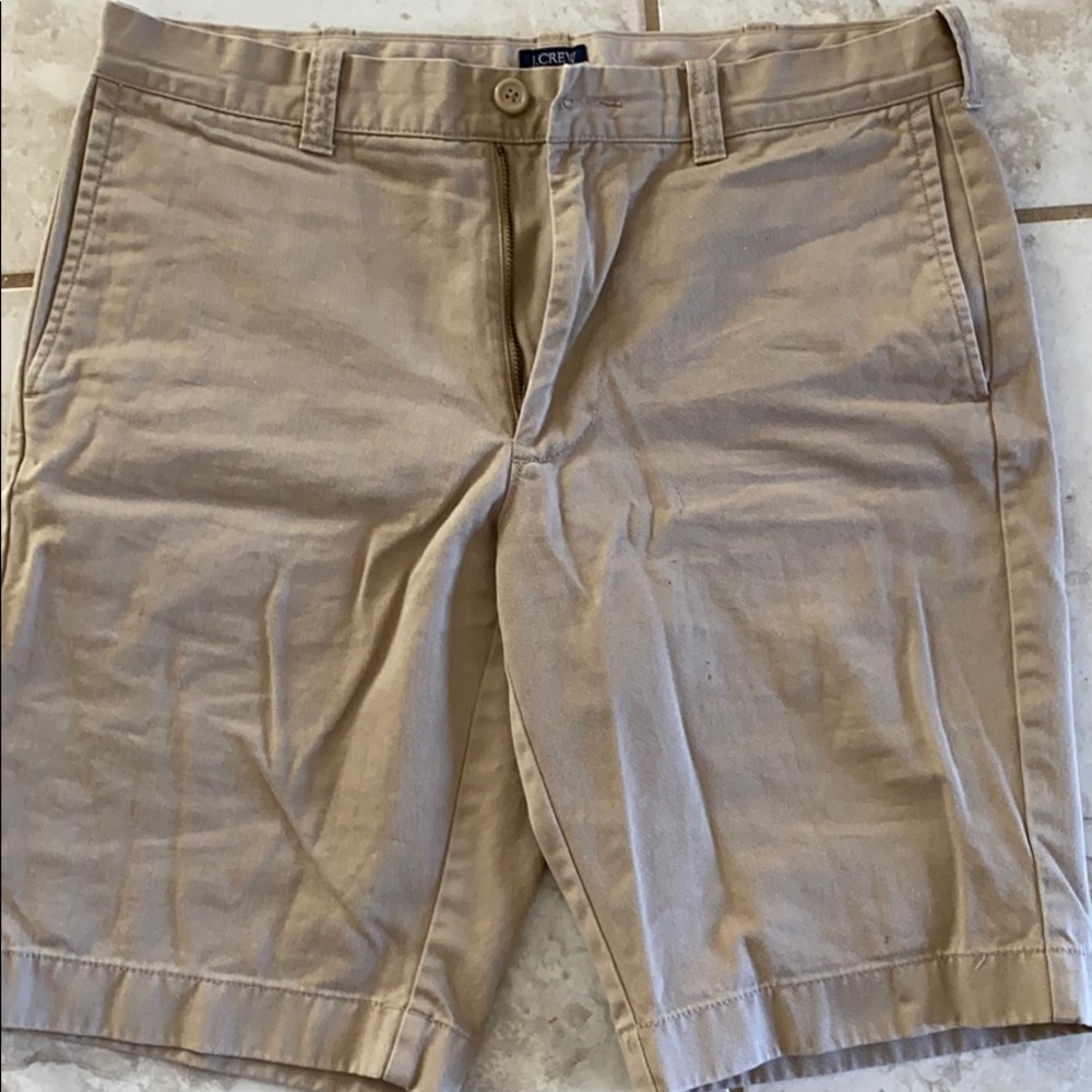 Mens j crew khaki shorts 32